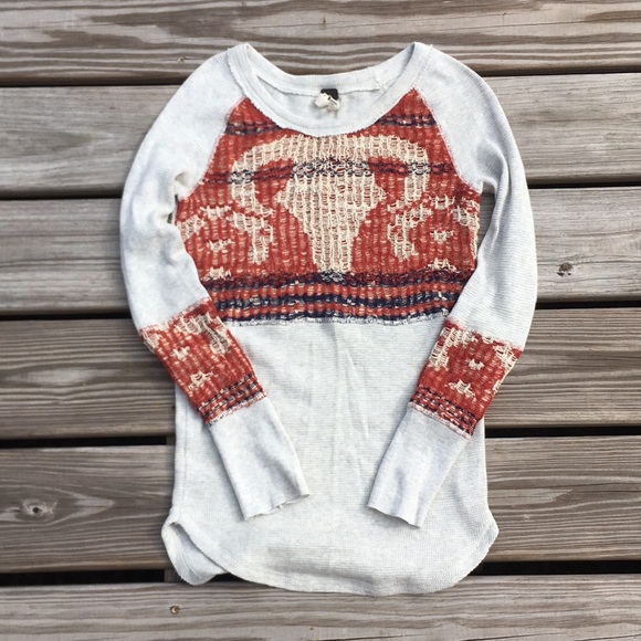 We The Free Tops - Free People (we the free) embroidered thermal top